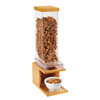 Thumbnail image #1 for Cal-Mil Madera 22067-1-99 Countertop Cereal Dispenser, 9.8 L, Single, Pull & Serve, Wood Base