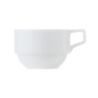 Thumbnail image #1 for Libbey Empire 1502-30220 Porcelain Coffee Cup, 8-1/4 oz., Stackable, Bright White