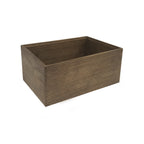 Thumbnail image #1 for G.E.T. Urban Renewal WB-964WD-GA Rectangular Stackable Wood Display Box/Condiment Organizer, Gray Ash, 9 x 6 x 4 in
