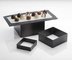 Thumbnail image #4 for American Metalcraft Geo 3-Piece Square Buffet Riser Set, Stainless Steel, Satin Black Finish