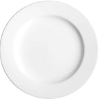 Thumbnail image #1 for Tableware Solutions USA Polaris by Granite 55CCPWD009G 8" Round China Plate, Wide Rim, White, Scratch Resistant Case of 24