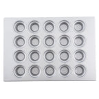 Thumbnail image #1 for TableCraft Products 12477 Large Crown Muffin Pan, 20-Cup, 6 oz, Aluminized Steel, Silicone-Glazed Case of 3