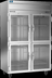 Thumbnail image #5 for Beverage-Air Cross Temp Top-Mounted Two-Section Reach-In Convertible Refrigerator/Freezer, 4 Hinged Half-Glass Doors