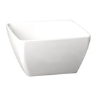 Thumbnail image #1 for Libbey APS Germany - Pure APS 83414 Square White Melamine Bowl, 4-3/4 oz., 3-5/8" x 3-5/8" x 1-5/8"