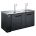 Thumbnail image #2 for Black Diamond 69-Inch Draft Beer Dispenser with 2 Double Tap Towers, 2 Hinged Doors and Stainless Steel Top
