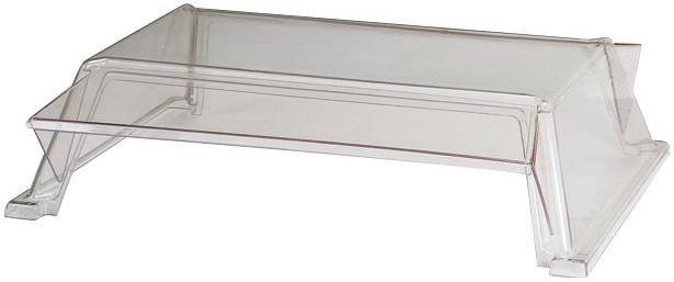 Product image #2 for Grill-Max Hot Dog Roller Grill Sneeze Guard for 36 x 20 Inch Grills, 2-Door Polycarbonate, Sloped Front
