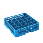 Thumbnail image #1 for ATSMFG Mama Lucy MLY-RG25-1 Full-Size Blue Dishwasher Glass Rack, 25 Compartments, with 1 Extender, Holds Glasses up to 3-3/8" Diameter Case of 3