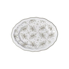 Thumbnail image #1 for Steelite International Folio, Porcelain 62541FP818 Porcelain Oval Platter, 9" x 6.75", Adelina Liliana Slate Case of 2 Dozen