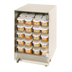 Thumbnail image #1 for Gold Medal 5583 Countertop Portion-Pack Cheese Warmer, 80-Cup Capacity, 5 Shelves, Hinged Door