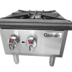 Thumbnail image #2 for Connerton CSP-18-3S Gas Stock Pot Range, 3-Ring Cast Iron Burner, Stainless Steel, 18"W x 20.5"D x 18"H