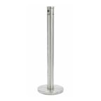 Thumbnail image #1 for AARCO Products SS40F Floor-Standing Cigarette Receptacle, Aluminum, Satin Finish, 43-1/2"H