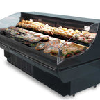Thumbnail image #1 for Hussmann Q2SSM6SPA Open-Air Refrigerated Merchandiser, Self-Service, Mobile, 2-Tier, Black, 72"W