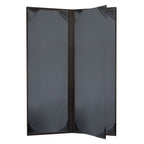 Thumbnail image #2 for Risch Tamarac TAM-4V 4.25X14 Padded Faux-Leather Menu Cover, 4-1/4" x 14", Booklet, 4-View Case of 25