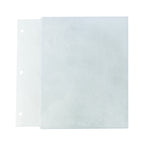 Thumbnail image #1 for Risch PAGEPRO-CMBFFWD 8.5X11 Vinyl 3-Hole Punched Menu Page Protector, 8-1/2 x 11 in, Holds Two Sheets, for Wood Chicago Menu Board