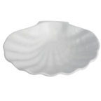 Thumbnail image #1 for G.E.T. Bugambilia SC173TG Shell Serving Dish, Cast Aluminum with Resin Coating, Tangerine, 10-1/2"