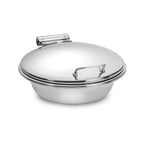 Thumbnail image #1 for Eastern Tabletop 3958B Induction Chafing Dish, 6 qt., Round Stainless Steel, Hinged Dome Lid