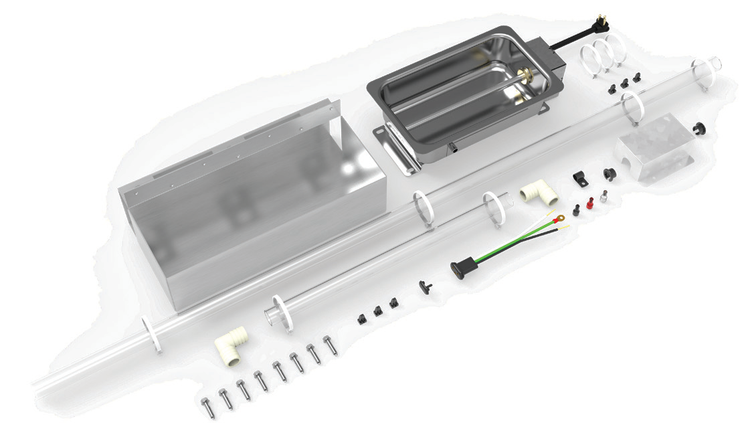 Product image #2 for Hoshizaki Steelheart Upright Heated Condensate Pan Kit for One-, Two- & Three-Section Cabinets
