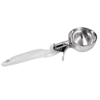 Thumbnail image #1 for Thunder Group SLDS006L Disher, 5-1/3 oz, #6, Lever, Stainless Steel, White Handle Case of 36