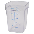 Thumbnail image #1 for Stanton Trading PCS-22 Square Food Storage Container, 22 qt, Clear Polycarbonate, Container Only Case of 6