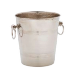 Thumbnail image #1 for Alegacy Foodservice Products 79501 Non-Insulated Hammered Stainless Steel Wine Bucket, 7-1/2" Dia. x 8-1/2"H