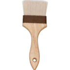 Thumbnail image #1 for Alegacy Foodservice Products 3919W Pastry Brush, 3" Wide, Natural Bristles, Wood Handle Case of 12