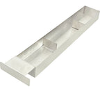 Thumbnail image #1 for AllPoints Foodservice Parts & Supplies 8014608 Grease Drawer, 27"L x 2-1/4"D, Steel, 6" Pull Handle & Hardware