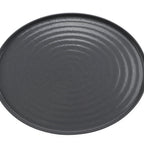 Thumbnail image #1 for G.E.T. GET RO-2016-GRS/BKM . . Melamine Oval Platter, 20 x 16 in, Gray Gloss/Black Matte Two-Tone Case of 3