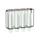 Thumbnail image #2 for Cal-Mil 24062-4-13 Horizontal Wire Cup and Lid Holder, 4 Sections, 26.25"W x 6.25"D x 18.5"H