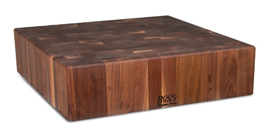 Product image #4 for John Boos Cucina LaForza 24-Inch Square End Grain American Black Walnut Butcher Block, Oil Finish, Block Only