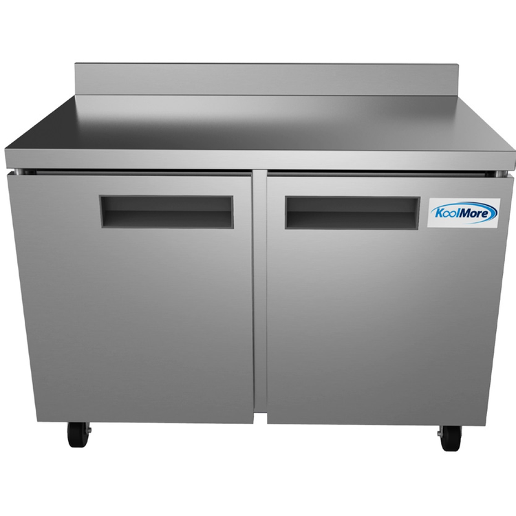 Product image #5 for KoolMore 47-1/2-Inch 2-Door Worktop Refrigerator, 12 Cu. Ft., Stainless Steel, 115V