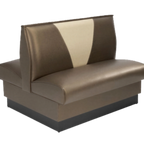 Thumbnail image #1 for ATSMFG ATS AT&S-ADD-W42-VS-GR7 MFG Double Restaurant Booth, 30"L x 42"H, V-Shape Upholstered Back, Removable Sinuous Spring Seat