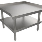 Thumbnail image #1 for Venancio USA EST36 Stainless Steel Equipment Stand, 36"W, with Tray, Undershelf, 6" Adjustable Legs