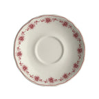 Thumbnail image #1 for Steelite International HL Ivory HL58063881 Round China Saucer, 5.625", Scalloped Edge, Giselle Maroon Case of 3 Dozen