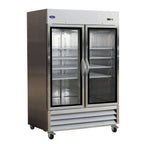 Thumbnail image #1 for Valpro Commercial Refrigeration VP Series VP2RG-HC Two-Section Glass-Door Reach-In Refrigerator, 49 cu. ft., Bottom-Mounted Refrigeration