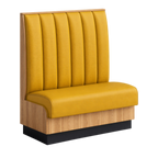 Thumbnail image #1 for ATSMFG ATS AT&S-ASD-KR48-6CH GR7 Karender Deuce Booth, single, 30" long x 48" high, 6-channel back, Upholstery and foam fitted over a computer-cut
