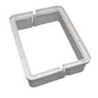 Thumbnail image #1 for GSW USA Endura 3920AX6 Grease Trap Riser Extension Set, 20 GPM, 6"H, Rectangular, Stackable, Gray