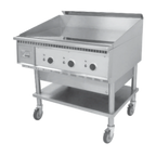 Thumbnail image #1 for Keating of Chicago Miraclean 36X24-E Commercial Electric Griddle, 33" x 18" Chrome-Plated Surface, 3-Zone Thermostatic Controls
