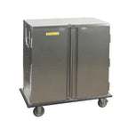 Thumbnail image #1 for Lakeside Elite 1 TC21-10 Stainless Steel 2-Section Non-Insulated Meal Delivery Cart, 10-Tray Capacity, 15" x 20" Trays