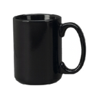 Thumbnail image #1 for International Tableware Cancun 81015-05 13 oz Black Ceramic Coffee Mug with Handle Case of 3 Dozen