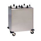 Thumbnail image #1 for Lakeside Manufacturing EASY-GLIDE S6209 Heated Mobile Dish Dispenser, 2 Self-Leveling Tubes, Square Plates 8-1/2"–9-1/4"