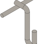 Thumbnail image #1 for SPG International Iss LPS90E Shelf Add-On Front Corner Clip, Perpendicular Connection, Epoxy-Coated Steel, Grey