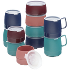 Thumbnail image #1 for Dinex DX11858714 Translucent Disposable Lid for 9 oz. Bowl