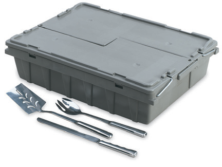 Product image #4 for Tote N Store Gray Polyethylene Buffetware Box