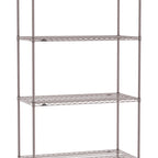 Thumbnail image #1 for Metro Super Erecta SE-1872K4-86-S4 Wire Stationary Starter Wire Shelving Unit, 72"W x 18"D x 86"H, 600 lb. capacity per shelf, 2000 lb. capacity per