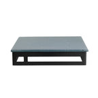 Thumbnail image #2 for Steelite International My Glass Studio GS196659 Square Glass Serving Platter, 10.75" x 10.75" x 0.875"H, Dusk Blue Cream