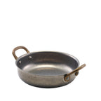 Thumbnail image #1 for Steelite Genware London, GW Vintage GWSRD14V Round Stainless Steel Dish, 16 oz, 7.375" x 5.625" x 2.125"
