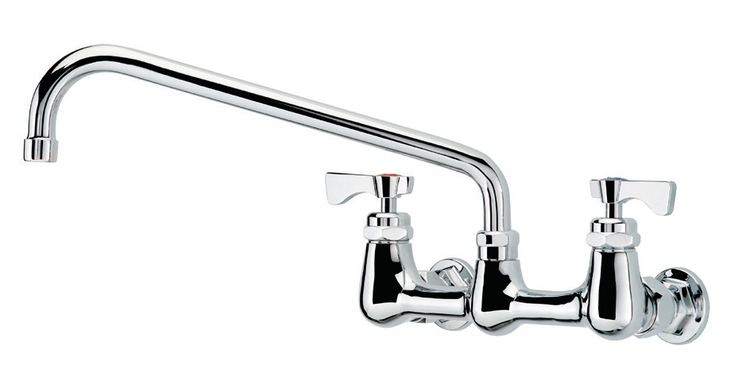 Product image #4 for Krowne Royal Series Commercial Splash-Mounted Faucet with 12-Inch Swing Spout, 8-Inch Centers