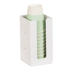 Thumbnail image #1 for Cal-Mil 298-15 White Metal Napkin Dispenser, 4.5"W x 4.5"D x 8"H Case of 4