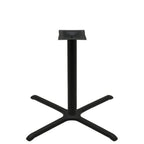 Thumbnail image #1 for Oak Street B36-4-STD Stamped Steel Table Base, 36" x 36" Base Spread, 4" Column, Dining Height, Black Finish