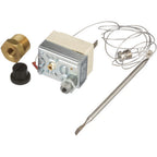Thumbnail image #1 for AllPoints Foodservice Parts & Supplies Mavrik 481164 Manual-Reset Hi-Limit Control with Panel Nut, 36 in Capillary, 3/16 x 5 in Bulb